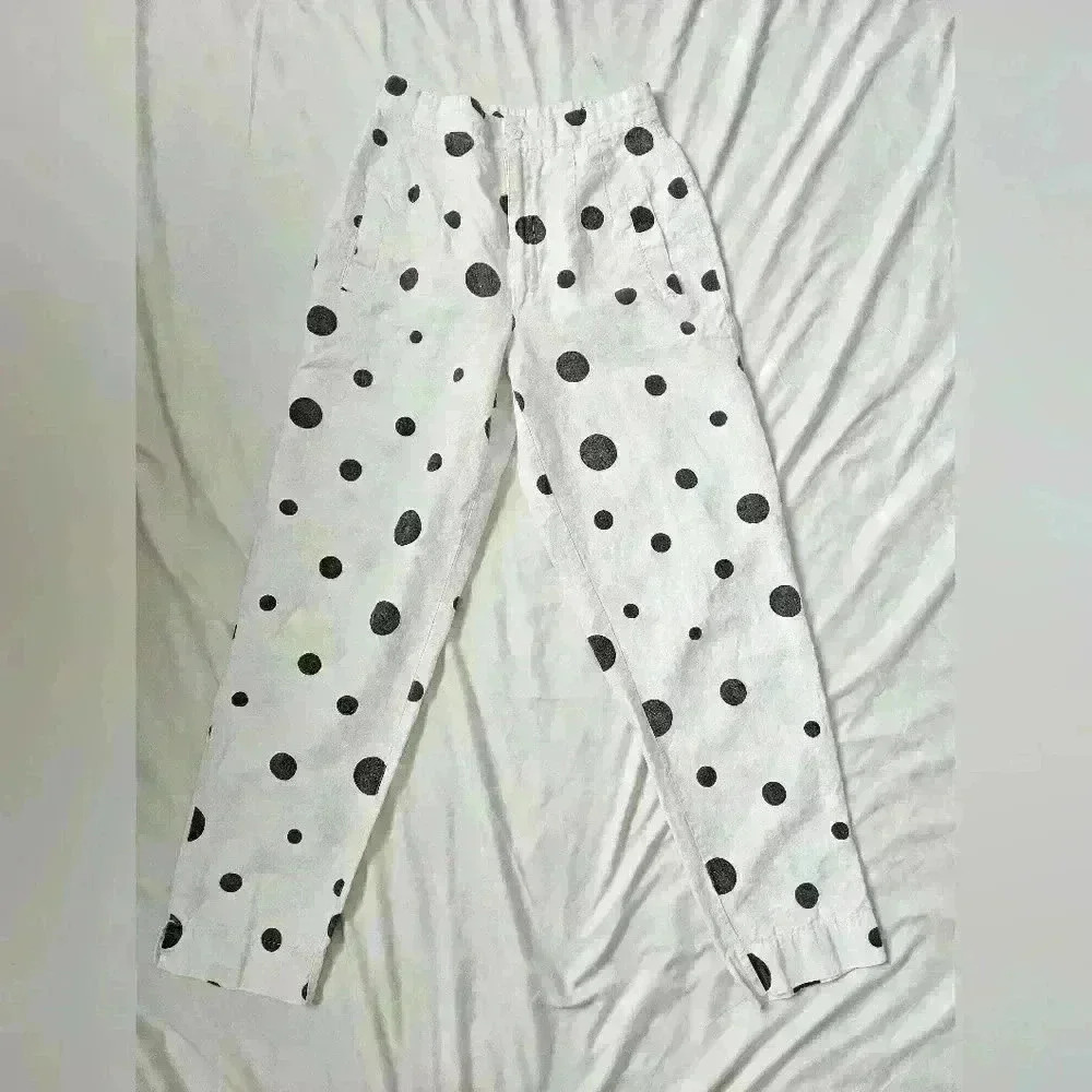 Organically Grown Polka-dot Pants